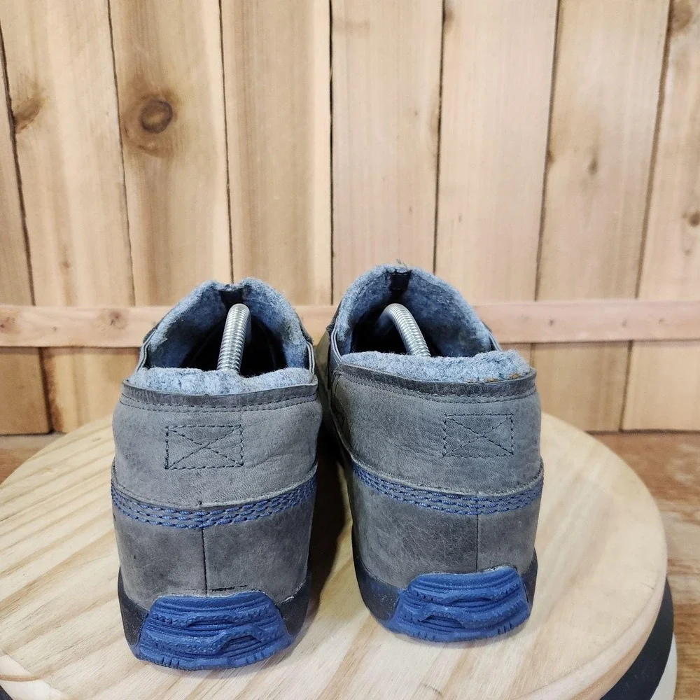 Sorel Fairbanks Slip On Shoes Mens 10.5 Gray Nubuck Waterproof Lined Winter